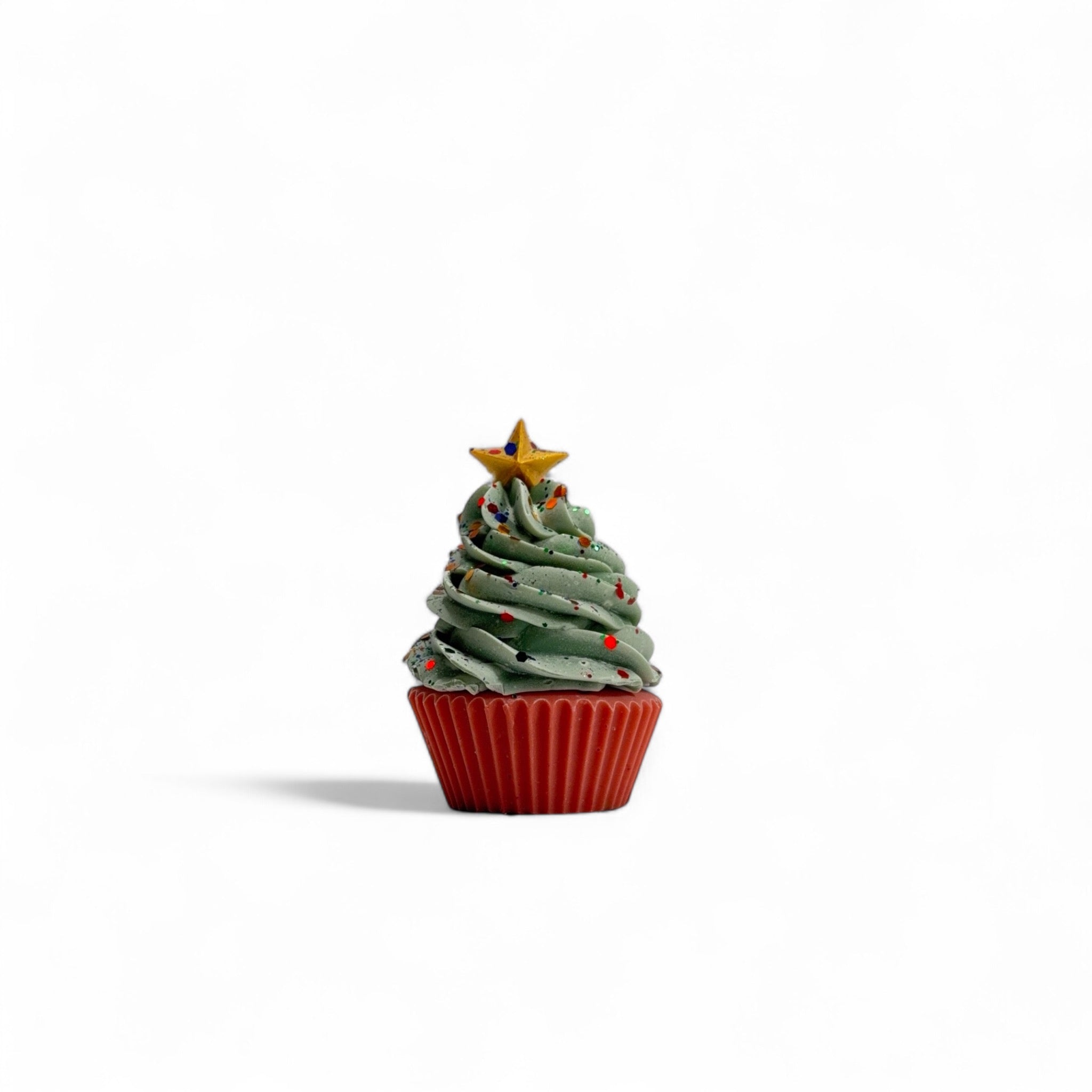 Christmas Tree Cupcake Soap