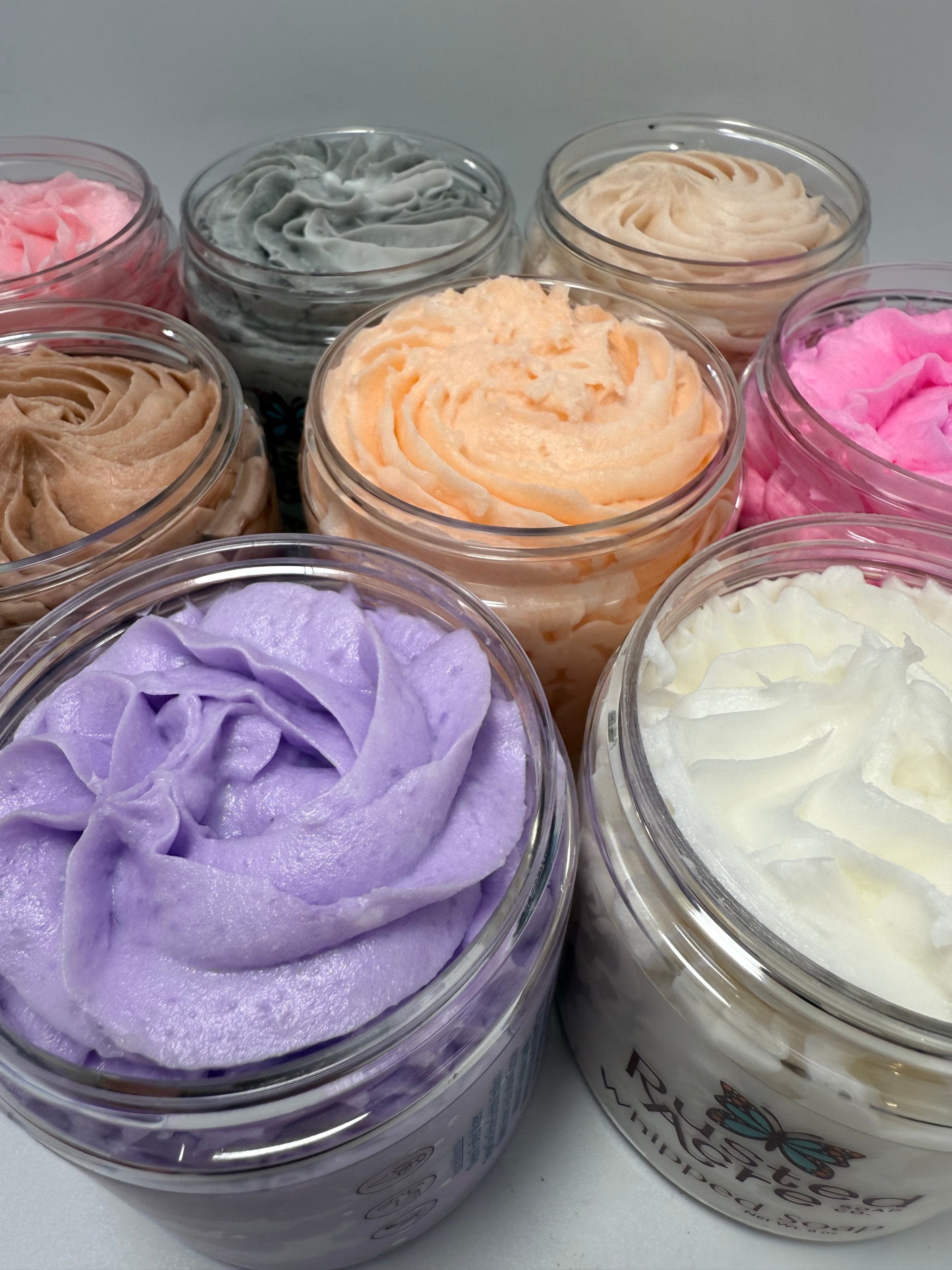 Whipped Soap Tops made by Rusted Acre Soap Co.
